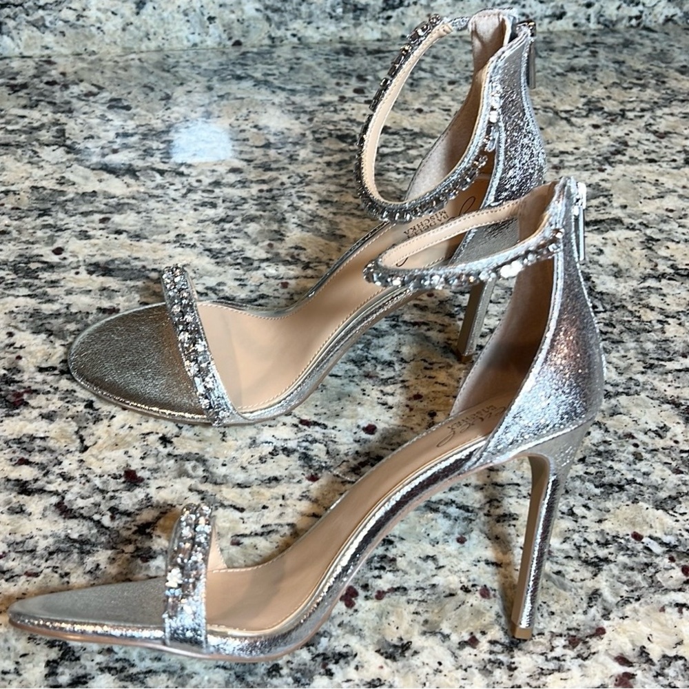 Jewel Badgley Mischka Gem Embellished Heels - Picture 10 of 11